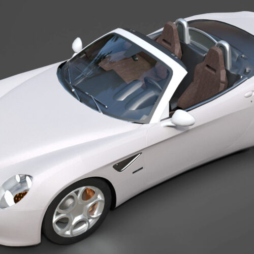 Alfa Romeo 8C Spider 3D Model