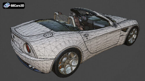 Alfa Romeo 8C Spider 3D Model