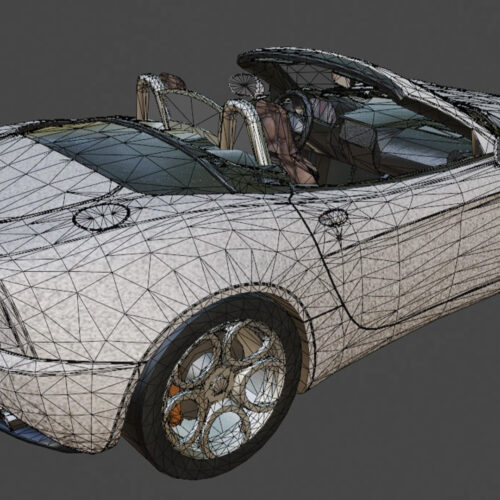 Alfa Romeo 8C Spider 3D Model