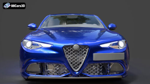 Alfa Romeo Giulia Quadrifoglio 2017 3D Model