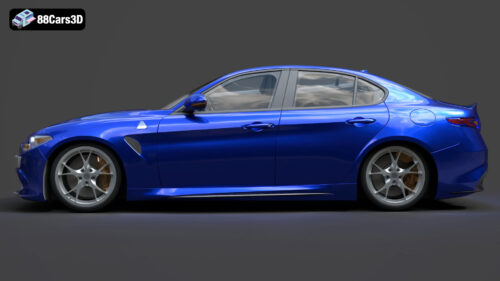 Alfa Romeo Giulia Quadrifoglio 2017 3D Model