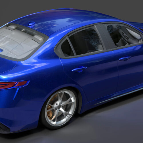 Alfa Romeo Giulia Quadrifoglio 2017 3D Model