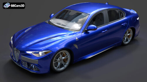 Alfa Romeo Giulia Quadrifoglio 2017 3D Model