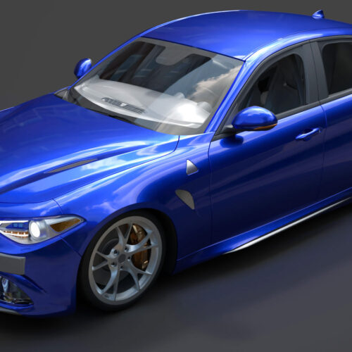 Alfa Romeo Giulia Quadrifoglio 2017 3D Model