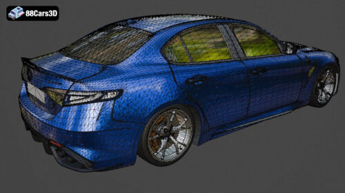 Alfa Romeo Giulia Quadrifoglio 2017 3D Model