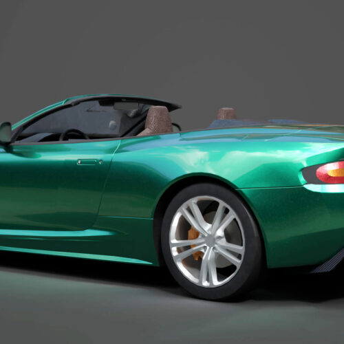 Aston Martin DBS Volante 3D Model