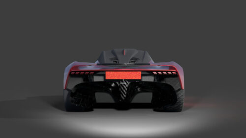 Aston Martin Valhalla 2020 3D Model 1 Wierframe