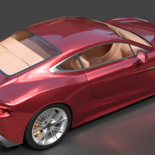 Aston Martin Vanquish 2012 3D Model