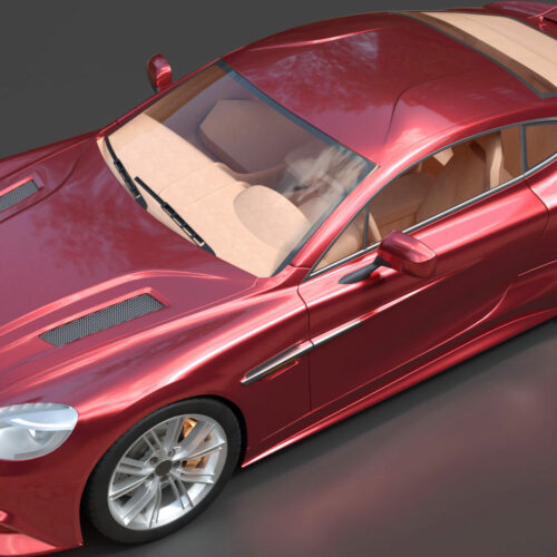 Aston Martin Vanquish 2012 3D Model
