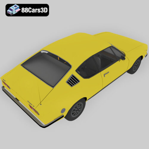 Audi 100 Coupe S 1974 3D Model