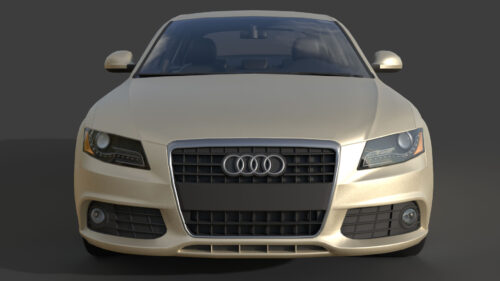 Audi A4 B8 (2008)-002 Audi A4 B8 2008 3D Model