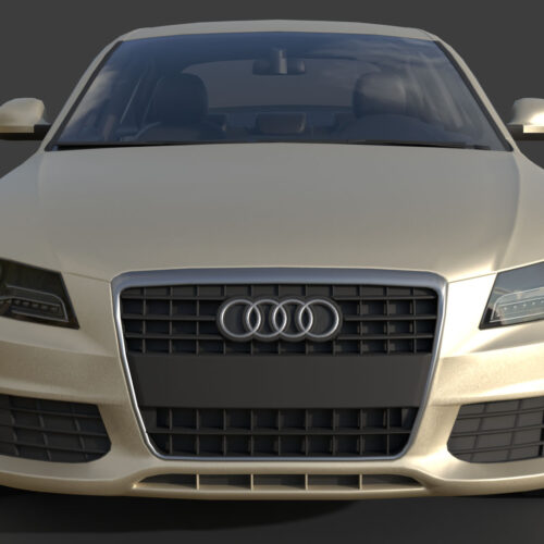 Audi A4 B8 (2008)-002 Audi A4 B8 2008 3D Model