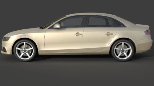 Audi A4 B8 (2008)-003 Audi A4 B8 2008 3D Model