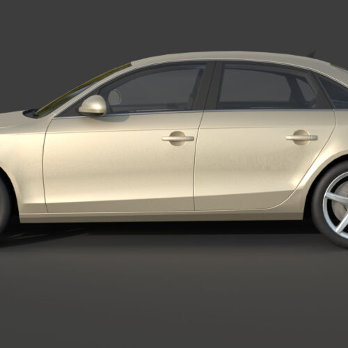 Audi A4 B8 (2008)-003 Audi A4 B8 2008 3D Model