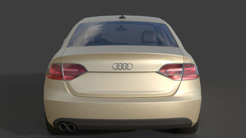 Audi A4 B8 (2008)-005 Audi A4 B8 2008 3D Model