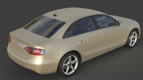 Audi A4 B8 (2008)-006 Audi A4 B8 2008 3D Model