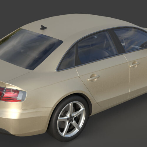 Audi A4 B8 (2008)-006 Audi A4 B8 2008 3D Model