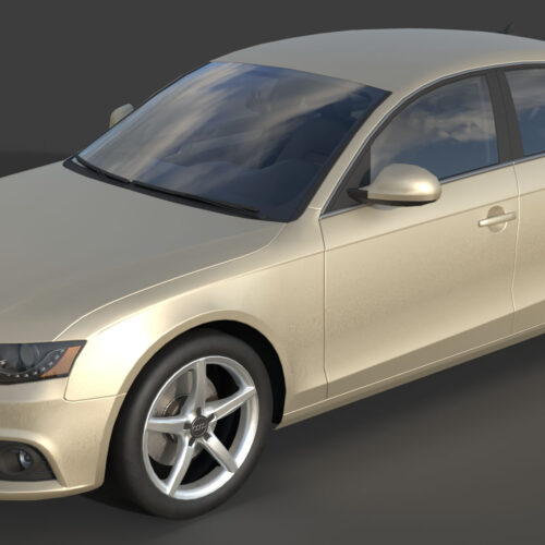 Audi A4 B8 (2008)-007 Audi A4 B8 2008 3D Model