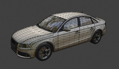 Audi A4 B8 (2008)-008 Audi A4 B8 2008 3D Model