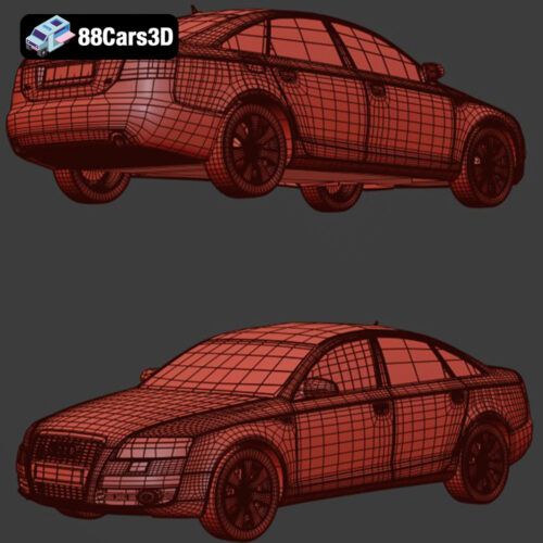 Audi A6 2004-008 Audi A6 2004 3D Model