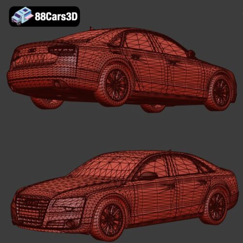 Audi A8 D4 3D Model