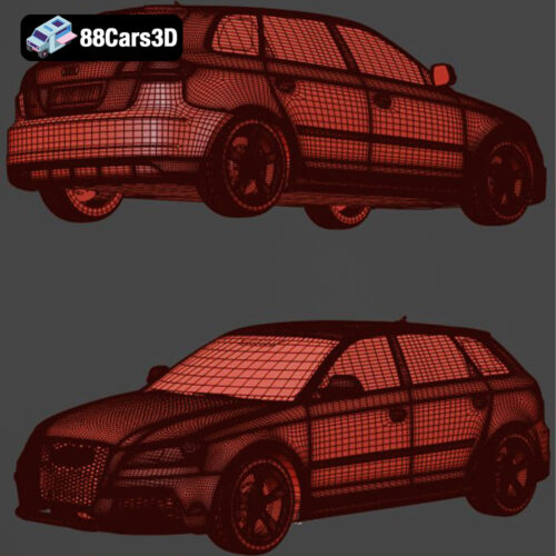 Audi RS3 Sportback 2012 3D Model