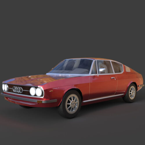 Audi 100 Coupé S 1974 3D Model