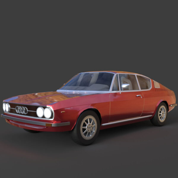 Audi 100 Coupé S 1974 3D Model