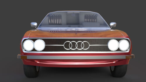 Audi 100 Coupé S 1974 3D Model