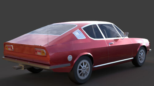 Audi 100 Coupé S 1974 3D Model