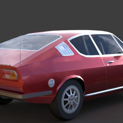 Audi 100 Coupé S 1974 3D Model