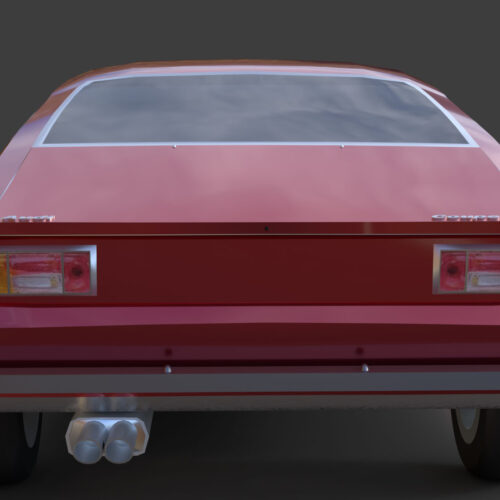 Audi 100 Coupé S 1974 3D Model
