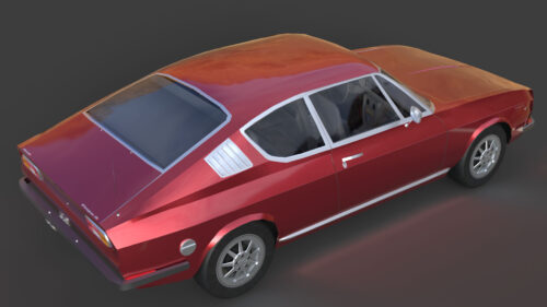 Audi 100 Coupé S 1974 3D Model