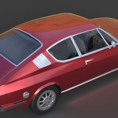 Audi 100 Coupé S 1974 3D Model