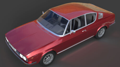 Audi 100 Coupé S 1974 3D Model