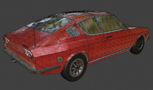 Audi 100 Coupé S 1974 3D Model