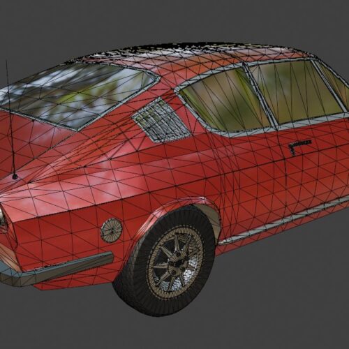 Audi 100 Coupé S 1974 3D Model