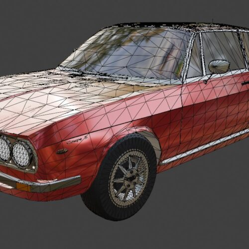 Audi 100 Coupé S 1974 3D Model