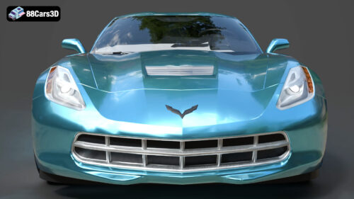 Corvette Badging 3D Model