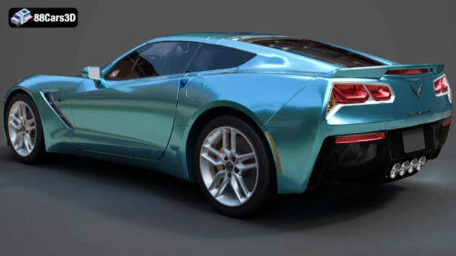 Corvette Badging 3D Model