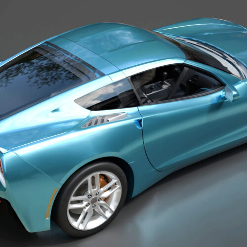 Corvette Badging 3D Model