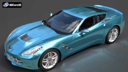 Corvette Badging 3D Model