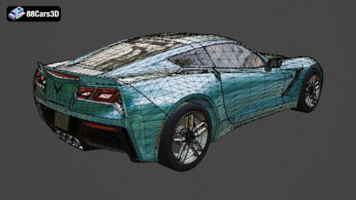 Corvette Badging 3D Model