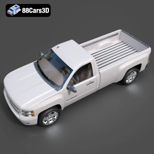 Chevrolet Silverado 2500 HD Regular Cab 3D Model