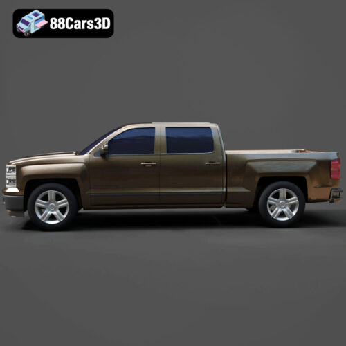 Chevrolet Silverado Crew Cab 2014 3D Model