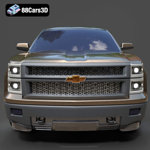 Chevrolet Silverado Crew Cab 2014 3D Model
