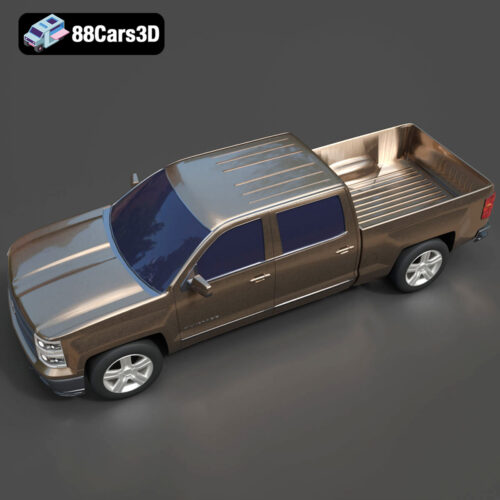 Chevrolet Silverado Crew Cab 2014 3D Model