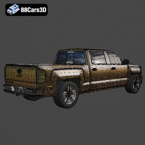Chevrolet Silverado Crew Cab 2014 3D Model