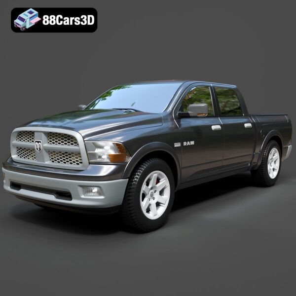 Dodge Ram 1500 Laramie Crew Cab 3D Model