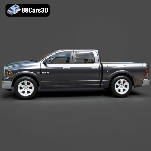 Dodge Ram 1500 Laramie Crew Cab 3D Model